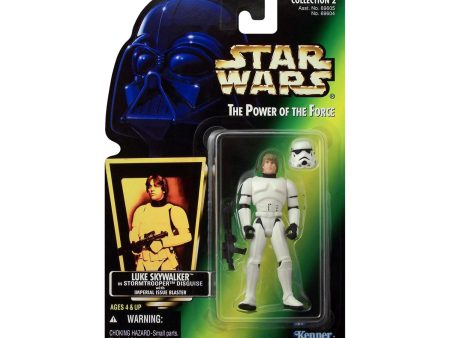 Star Wars: Power of the Force Luke Skywalker in Stormtrooper Disguise (Hologram Card) 3.75-Inch Action Figure Discount