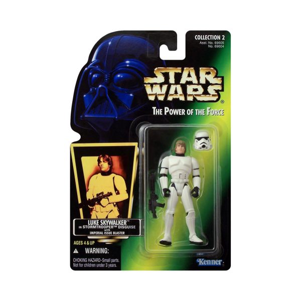 Star Wars: Power of the Force Luke Skywalker in Stormtrooper Disguise (Hologram Card) 3.75-Inch Action Figure Discount