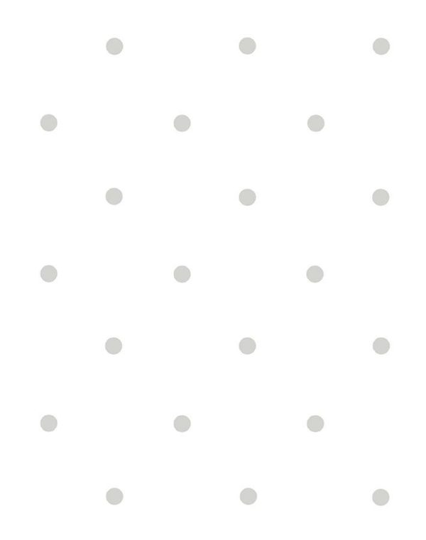 Polka Dot  Wallpaper by Sugar Paper - Grey On White Online Sale