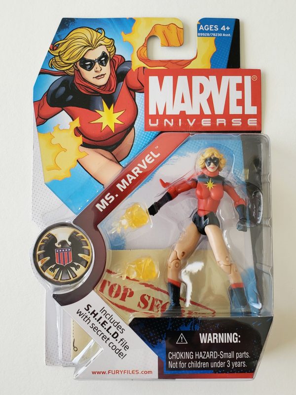 Marvel Universe Series 1 Figure 23 Ms. Marvel (Classic with Short Hair) 3.75-Inch Action Figure For Sale