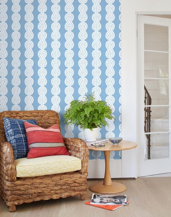 Sailor Knot  Wallpaper by Wallshoppe - Denim For Cheap