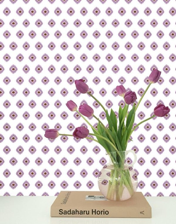 Tangier Medallion  Wallpaper by Wallshoppe - Plum Online Sale