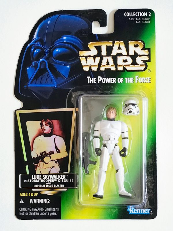 Star Wars: Power of the Force Luke Skywalker in Stormtrooper Disguise (Hologram Card) 3.75-Inch Action Figure Discount