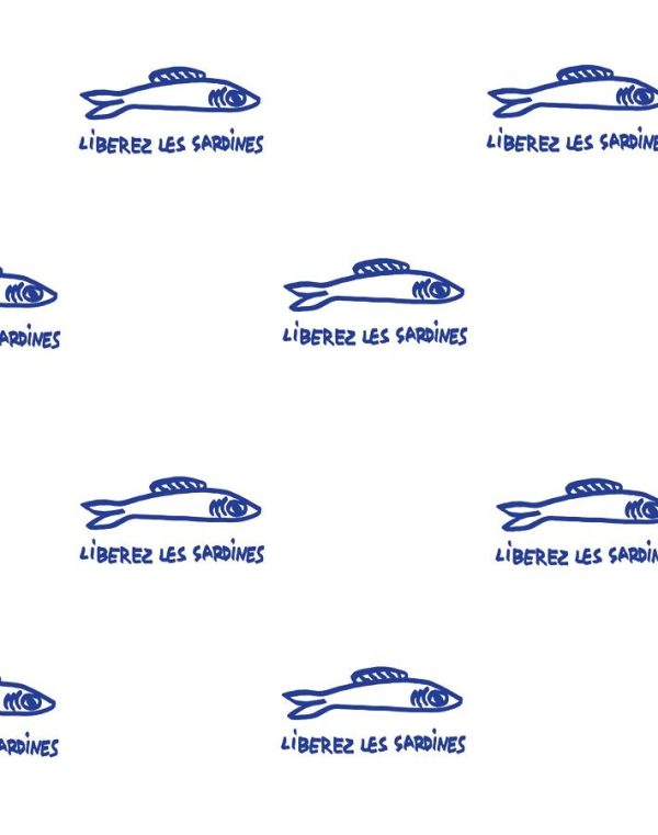 Sardines  Wallpaper by Clare V. - Blue Online Sale