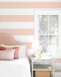 Rugby Stripe  Wallpaper by Sugar Paper - Pink Supply