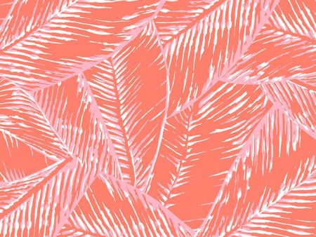 Best Fronds  Wallpaper by Wallshoppe - Retro Red Cheap