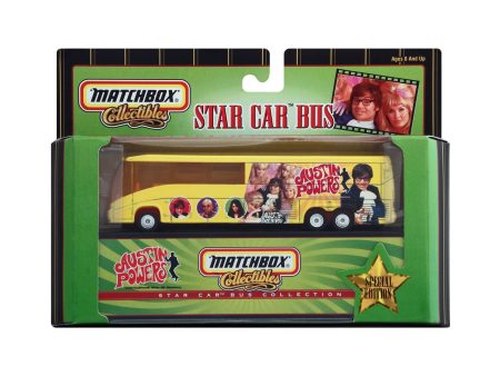 Austin Powers Yellow Bus from the Matchbox Collectibles Star Car Bus Collection on Sale