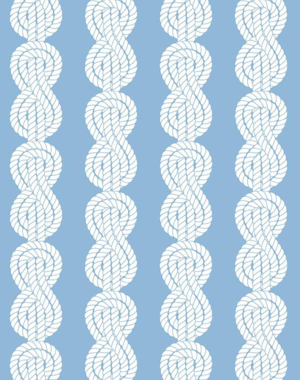 Sailor Knot  Wallpaper by Wallshoppe - Denim For Cheap