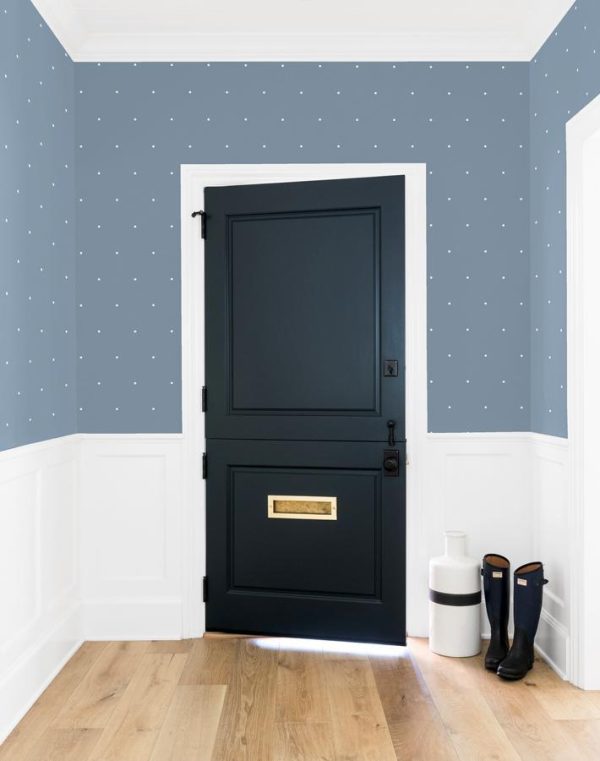 Signature Dot  Wallpaper by Sugar Paper - French Blue Online Hot Sale