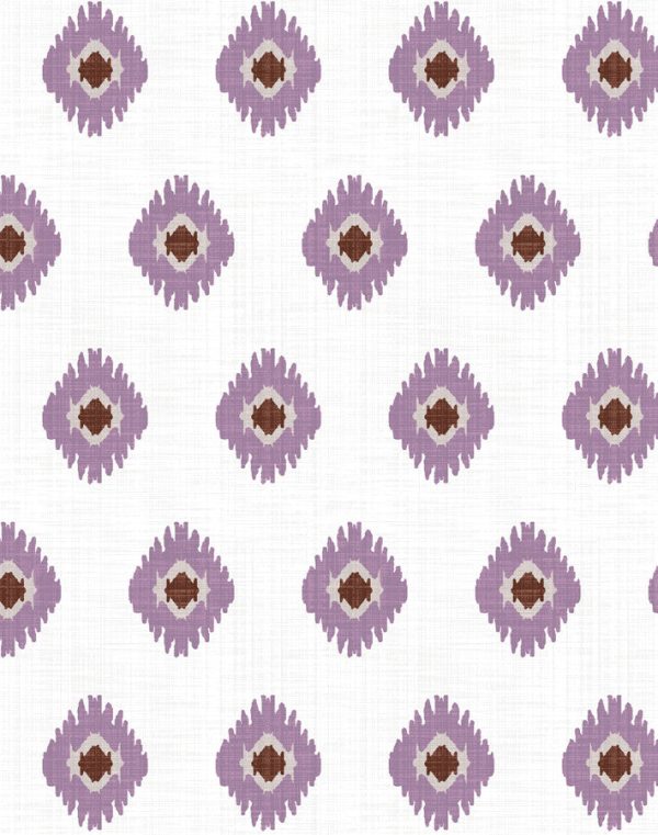 Tangier Medallion  Wallpaper by Wallshoppe - Plum Online Sale