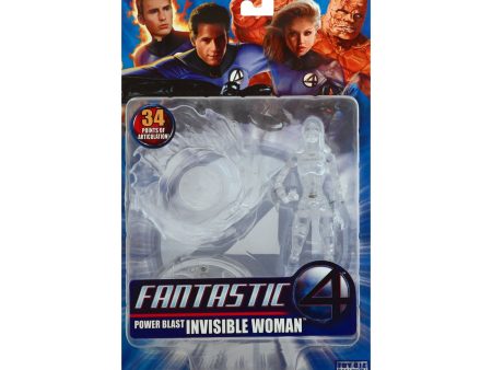 Power Blast Invisible Woman Action Figure from the Fantastic Four Movie (Clear Variant) on Sale