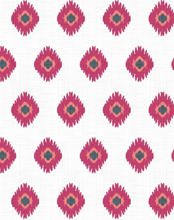 Tangier Medallion  Wallpaper by Wallshoppe - Rose Fashion