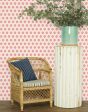 Tangier Medallion  Wallpaper by Wallshoppe - Peach For Sale