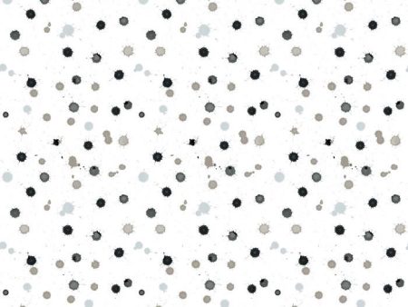 Splattered  Wallpaper by Nathan Turner - Black   Neutral Online Sale