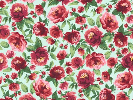 Veronica  Wallpaper by Wallshoppe - Robins Egg on Sale