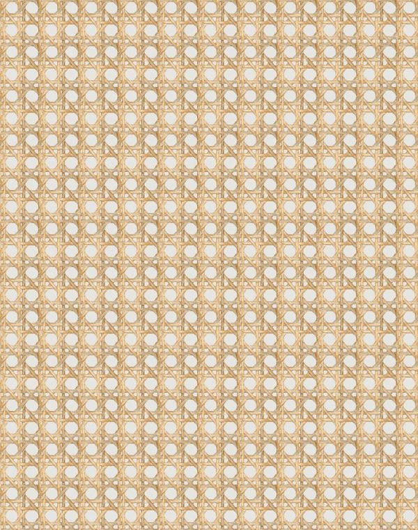 Faux Caning  Wallpaper by Wallshoppe - Sand on Sale