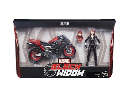 Marvel Legends Ultimate Riders Black Widow with Motorcycle 6-Inch Action Figure and Vehicle on Sale