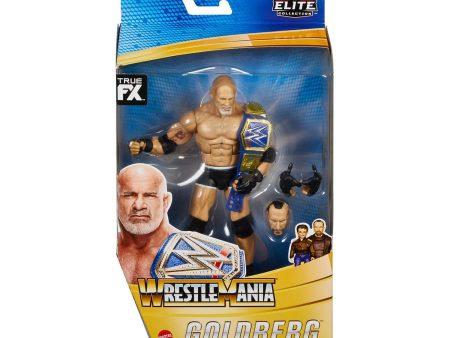 WWE Elite Wrestlemania Goldberg Action Figure and Paul Ellering with Rocco Build-A-Figure Piece Supply