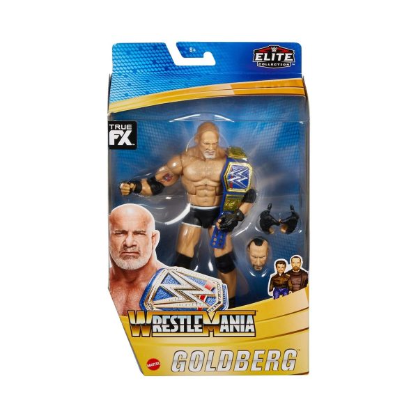 WWE Elite Wrestlemania Goldberg Action Figure and Paul Ellering with Rocco Build-A-Figure Piece Supply