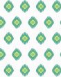 Tangier Medallion  Wallpaper by Wallshoppe - Green Online Sale