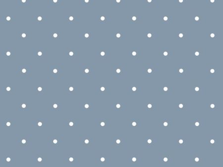 Polka Dot  Wallpaper by Sugar Paper - French Blue Fashion