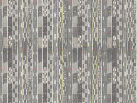 Small Madison Stripe  Wallpaper by Chris Benz - Faded Black Online now