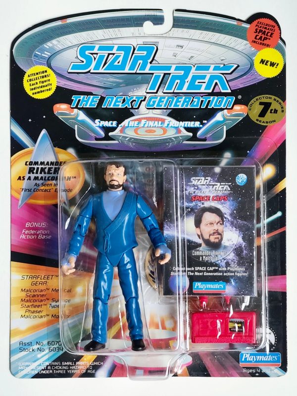 Star Trek: The Next Generation Commander Riker as a Malcorian 4.5-Inch Action Figure Online Sale