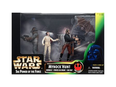 Star Wars: Power of the Force Mynock Hunt 3.75-Inch Action Figure Set (Chewbacca, Princess Leia Organa, Han Solo) Supply