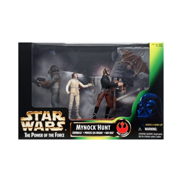 Star Wars: Power of the Force Mynock Hunt 3.75-Inch Action Figure Set (Chewbacca, Princess Leia Organa, Han Solo) Supply