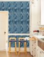 Small Madison Stripe  Wallpaper by Chris Benz - Blue Sale