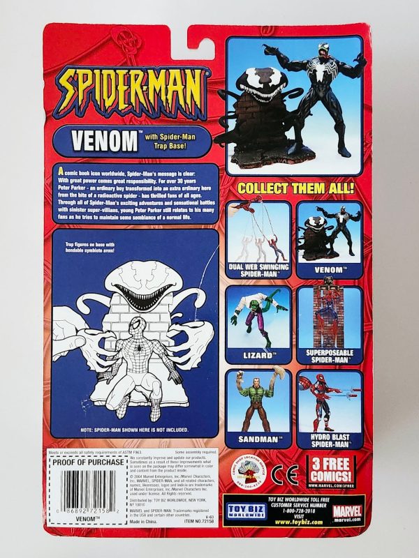 Spider-Man Classics Venom with Spider-Man Trap Base 6-Inch Scale Action Figure For Discount