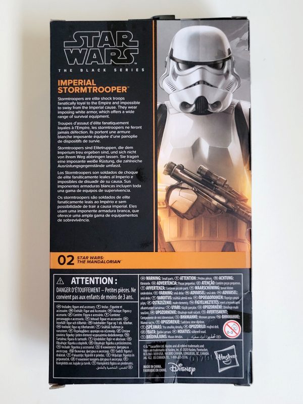 Star Wars: The Black Series Imperial Stormtrooper 6-Inch Action Figure from Star Wars: The Mandalorian For Sale