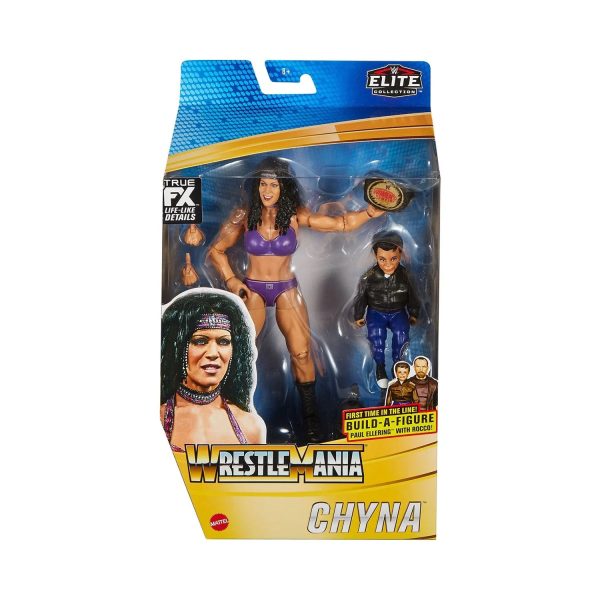 WWE Elite Wrestlemania Chyna Action Figure and Paul Ellering with Rocco Build-A-Figure Pieces Fashion