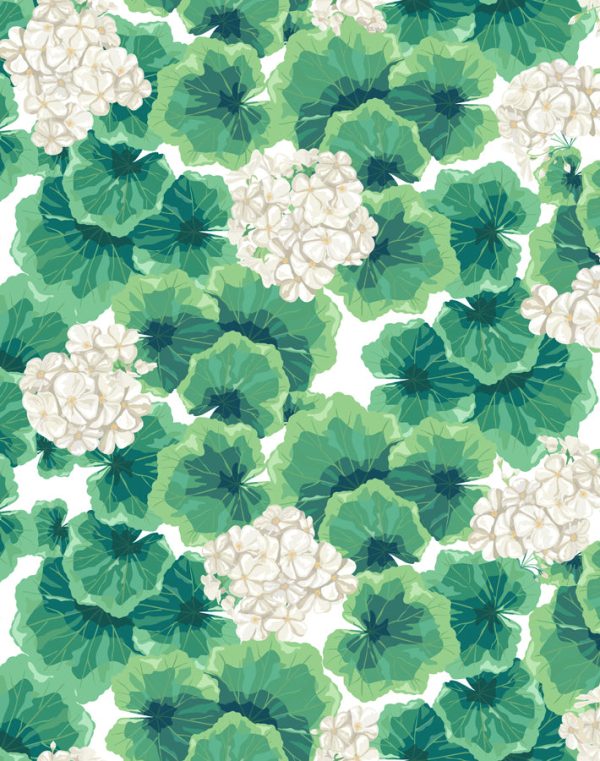 Geranium  Wallpaper by Nathan Turner - White Online now