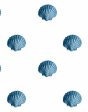 Seashell  Wallpaper by Wallshoppe - Blue Online Hot Sale