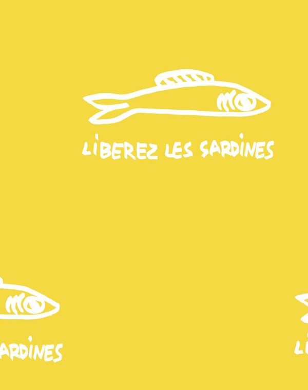 Sardines  Wallpaper by Clare V. - Yellow Fashion