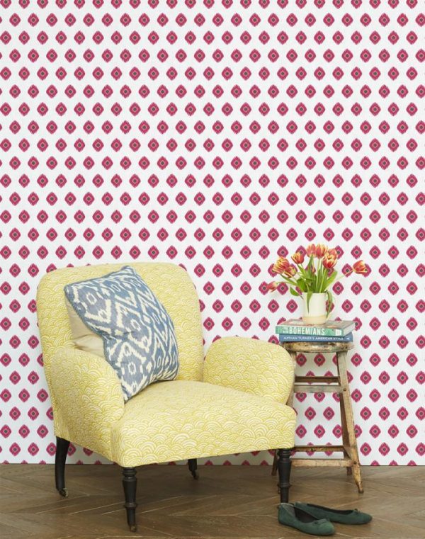 Tangier Medallion  Wallpaper by Wallshoppe - Rose Fashion