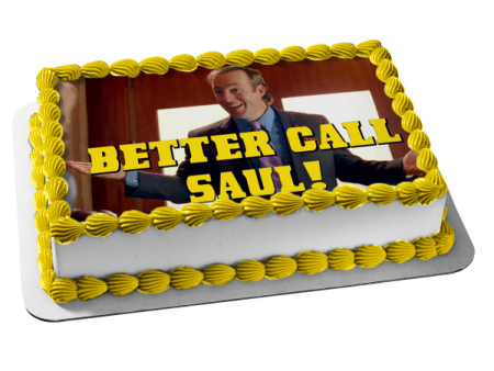 Better Call Saul Saul Goodman Edible Cake Topper Image ABPID27055 Cheap