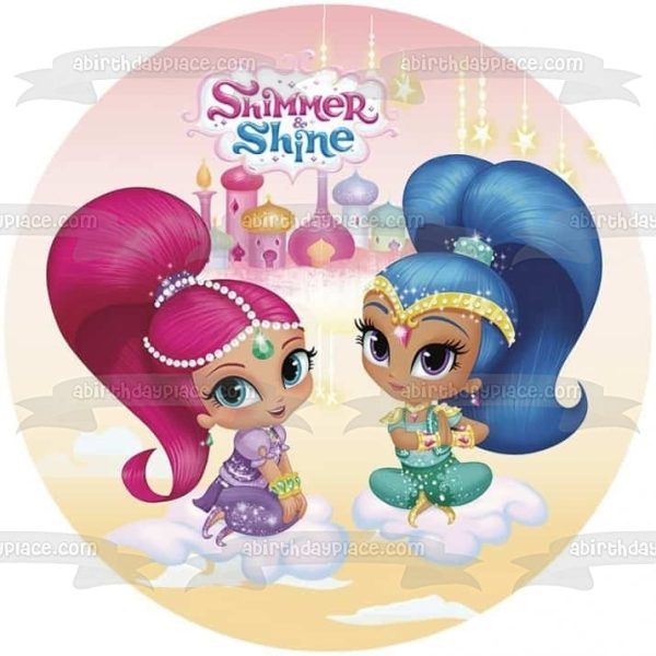 Shimmer and Shine Castle Edible Cake Topper Image ABPID22087 For Sale