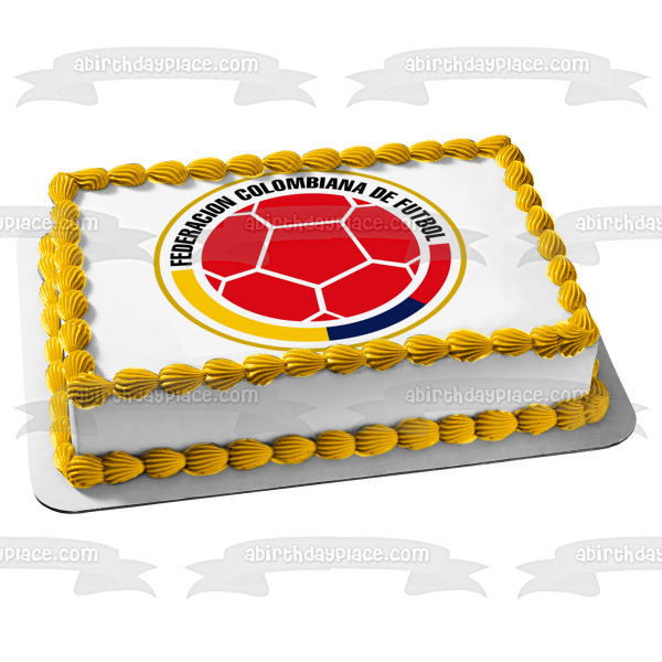 Sheild of the Columbian Team Logo Fcf Edible Cake Topper Image ABPID20643 on Sale