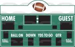 Sports Football Scoreboard Home Guest Quarter Edible Cake Topper Image ABPID13185 Discount