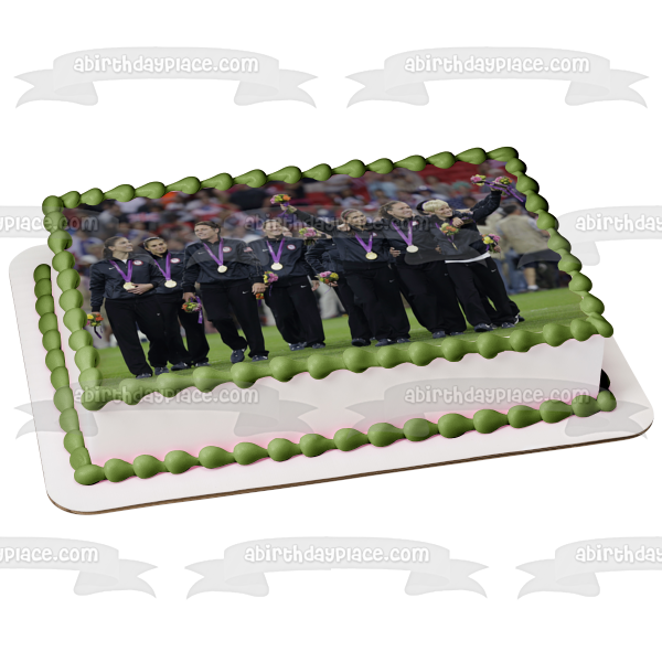 United States Women s National Soccer Team World Cup Olympics Edible Cake Topper Image ABPID20659 Hot on Sale