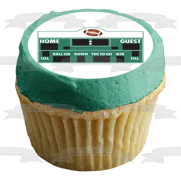 Sports Football Scoreboard Home Guest Quarter Edible Cake Topper Image ABPID13185 Discount