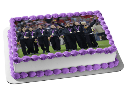 United States Women s National Soccer Team World Cup Olympics Edible Cake Topper Image ABPID20659 Hot on Sale