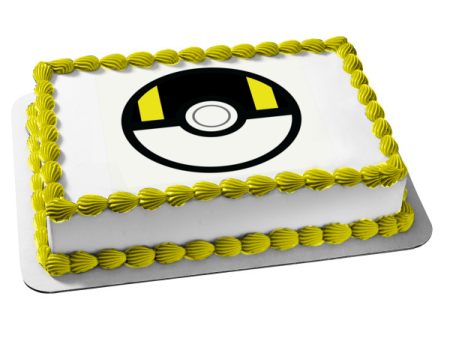 Pokemon Poke Ball Ultra Ball Edible Cake Topper Image ABPID15472 Online now