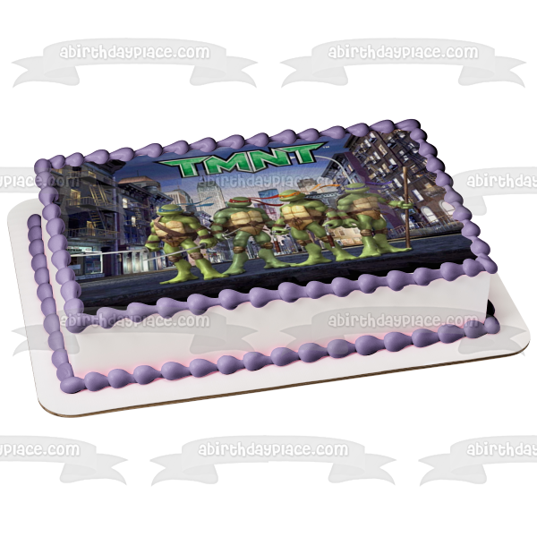 Teenage Mutant Ninja Turtles Donatello Michaelangelo Leonardo Raphael Tmnt Weapons Drawn Edible Cake Topper Image ABPID22374 Online