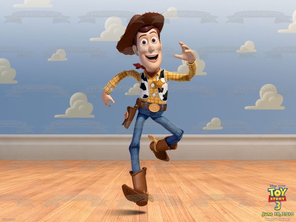 Toy Story 3 Woody Running Edible Cake Topper Image ABPID22163 Fashion