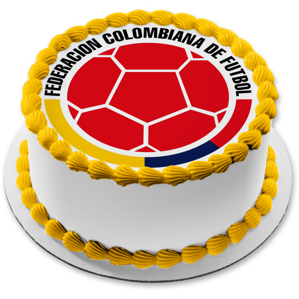 Sheild of the Columbian Team Logo Fcf Edible Cake Topper Image ABPID20643 on Sale