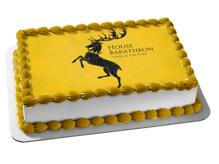 Game of Thrones House Baratheon Emblem Edible Cake Topper Image ABPID26944 For Discount