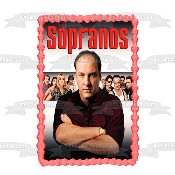 The Sopranos Tony Soprano Jennifer Melfi Carmela Soprano Paulie Gualtieri Livia Soprano Silvio Dante Edible Cake Topper Image ABPID27100 Online now